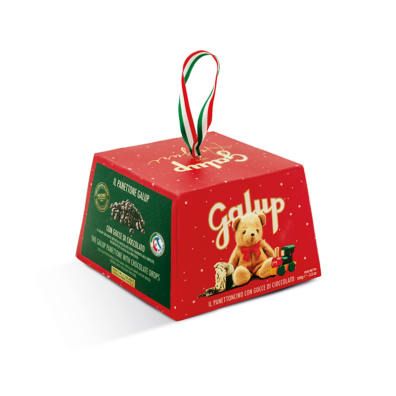 Galup Chocolate Drops Panettone 100g Teddy Ed