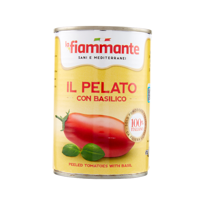 Fiammante Peeled Tomatoes with Basil 400g