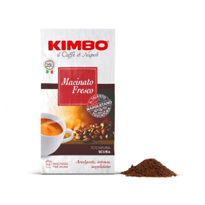 Kimbo Macinato Fresco Moka Ground Coffee 2x250g