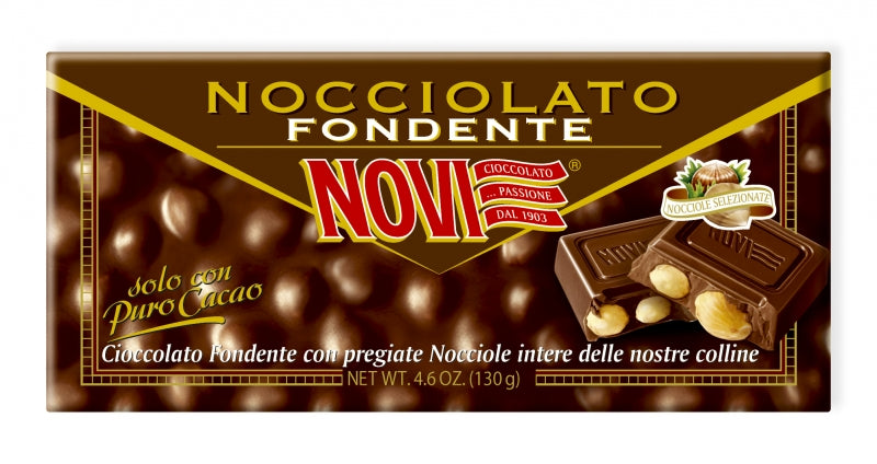 Novi Dark Chocolate Bar with Hazelnuts